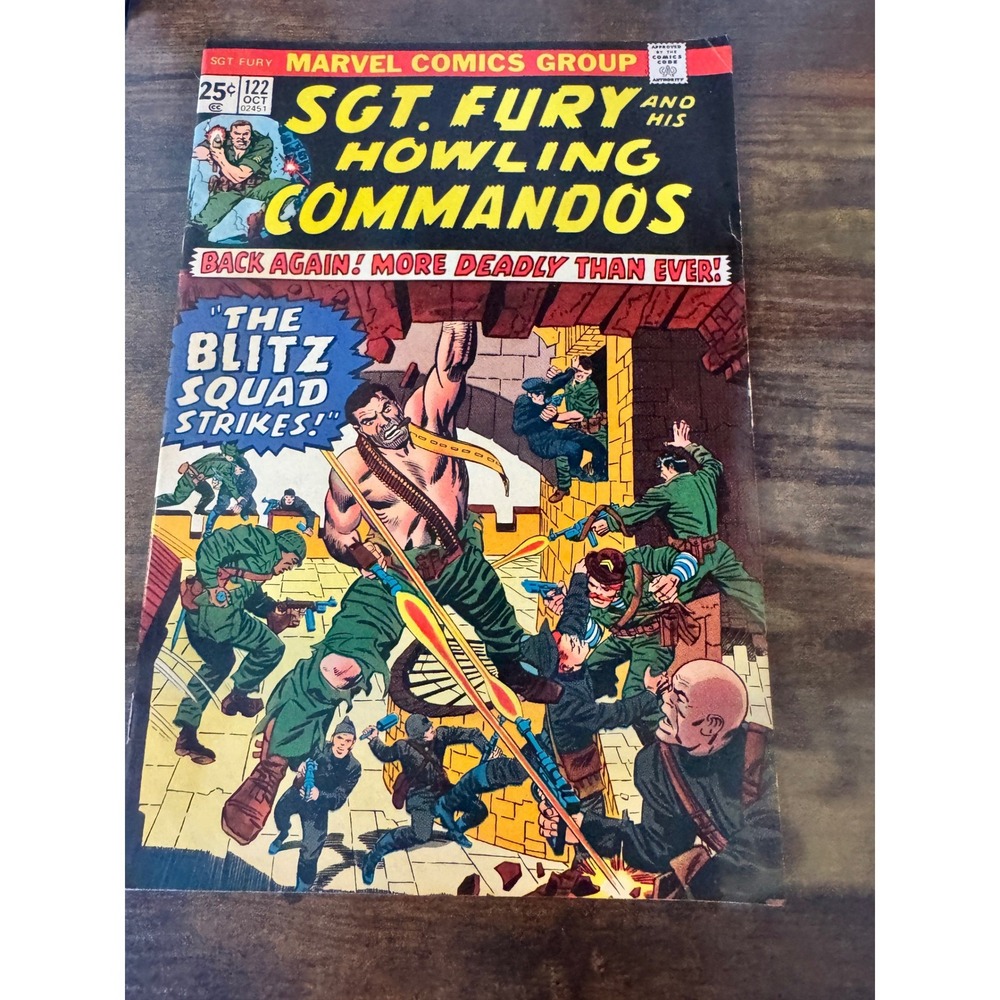 October 1974 Marvel Sgt Fury #122 Bronze Age War Comic - Howling Commandos